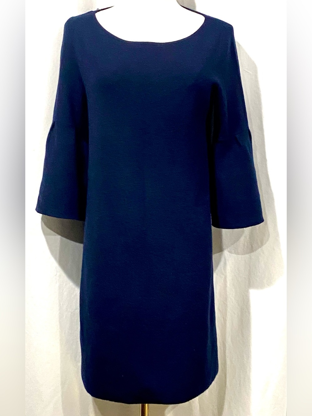 Moth by Anthropologie Knit Deep Navy Midi Sweater Shift Dress Sz.S